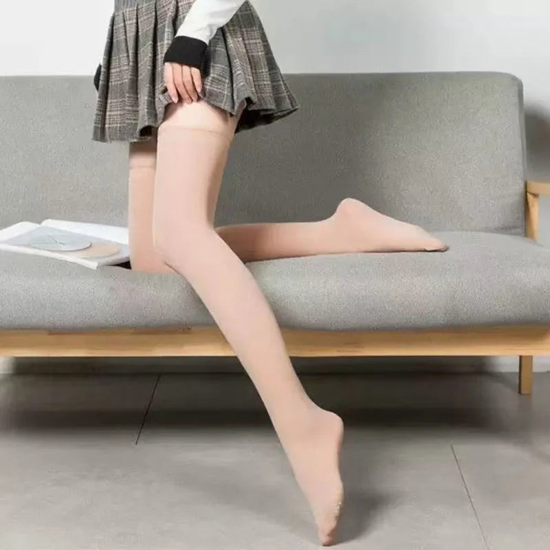 Japanese Cos Velvet Candy over Knee Socks Female Student Colorful Calf Silk Socks Sports Style Maid Socks