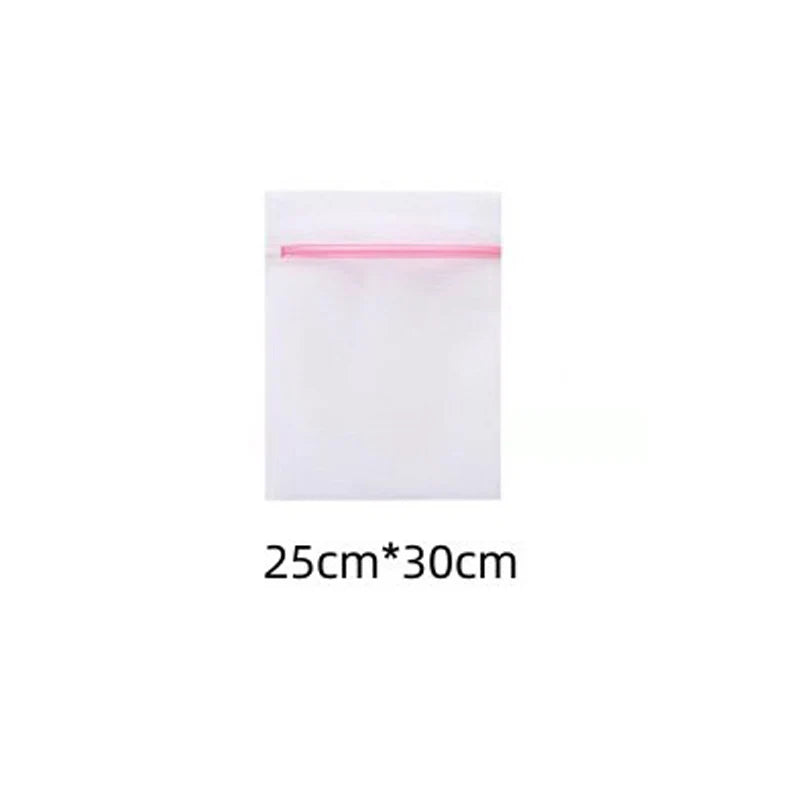 Wholesale 1/2/5PC Washing Bag Clothes Storage Pouch Pink Zipper Durable Large Capacity Delicate Lingerie Fine Mesh Laundry Bags